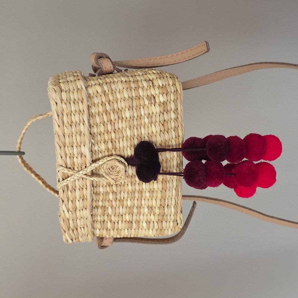 Baby Roge Cascade Red Pompom Bag